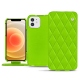 Capa em pele Apple iPhone 12 - Vert fluo - Couture