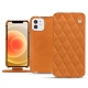 Lederschutzhülle Apple iPhone 12 - Mandarine vintage - Couture
