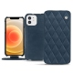 Lederschutzhülle Apple iPhone 12 - Jean vintage - Couture