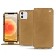 Capa em pele Apple iPhone 12 - Sable vintage ( Roughtcut - Gaucho#57254 ) 