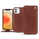 レザーケース Apple iPhone 12 - Passion vintage ( Glutton - Red ) 
