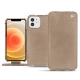 Custodia in pelle Apple iPhone 12 - Taupe vintage ( Pantone 7530C ) 