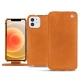 Funda de piel Apple iPhone 12 - Mandarine vintage ( Pantone 165C ) 