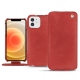 Funda de piel Apple iPhone 12 - Cerise vintage ( Pantone 185C ) 