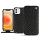 Capa em pele Apple iPhone 12 - Serpent nero