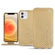Custodia in pelle Apple iPhone 12 - Serpent sabbia