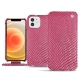 Lederschutzhülle Apple iPhone 12 - Serpent ciclamino