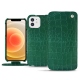 Capa em pele Apple iPhone 12 - Crocodile pino