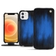 レザーケース Apple iPhone 12 - Bleu Patine