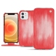 Housse cuir Apple iPhone 12 - Rose Patine