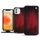 Capa em pele Apple iPhone 12 - Rouge Patine
