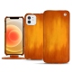 Housse cuir Apple iPhone 12 - Orange Patine