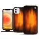 Capa em pele Apple iPhone 12 - Fauve Patine