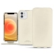 Housse cuir Apple iPhone 12 - Blanc PU