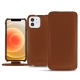 Lederschutzhülle Apple iPhone 12 - Marron PU