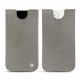Pochette cuir Apple iPhone 12 mini - Acier vintage ( Pantone 403C ) 