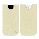 가죽 커버 Apple iPhone 12 mini - Ivoire ( Sleek P C12 - White ) 
