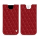 Capa em pele Apple iPhone 12 mini - Rouge - Couture ( Nappa - Pantone 199C ) 