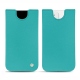 가죽 커버 Apple iPhone 12 mini - Bleu fluo