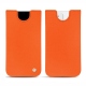 Apple iPhone 12 mini leather pouch - Orange fluo