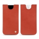 Apple iPhone 12 mini leather pouch - Arange clouquié