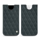 Funda de piel Apple iPhone 12 mini - Blu marino - Couture