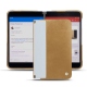 Lederschutzhülle Microsoft Surface Duo - Sable vintage ( Roughtcut - Gaucho#57254 ) 