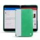 Microsoft Surface Duo leather cover - Menthe vintage ( Pantone 562C ) 
