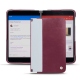 レザーケース Microsoft Surface Duo - Prune vintage ( Pantone 512C ) 