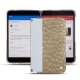 Coque cuir Microsoft Surface Duo - Autruche desert