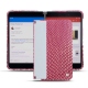 Capa em pele Microsoft Surface Duo - Serpent ciclamino