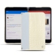 Coque cuir Microsoft Surface Duo - Crocodile milk