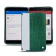 Lederschutzhülle Microsoft Surface Duo - Crocodile pino