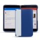 Capa em pele Microsoft Surface Duo - Bleu Océan PU
