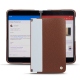 Custodia in pelle Microsoft Surface Duo - Marron délicat