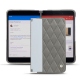 レザーケース Microsoft Surface Duo - Acier vintage - Couture