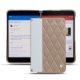 Capa em pele Microsoft Surface Duo - Taupe vintage - Couture