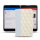 Microsoft Surface Duo leather cover - Blanc escumo - Couture