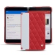 レザーケース Microsoft Surface Duo - Rouge troupelenc - Couture