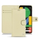 Housse cuir Google Pixel 5 - Beige ( Nappa - Pantone 7502C ) 