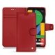 Housse cuir Google Pixel 5 - Rouge ( Nappa - Pantone 199C ) 