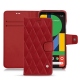 Funda de piel Google Pixel 5 - Rouge - Couture ( Nappa - Pantone 199C ) 