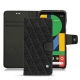 硬质真皮保护套 Google Pixel 5 - Ebène - Couture ( Sleek P C12 - Black ) 
