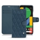 Housse cuir Google Pixel 5 - Indigo - Couture ( Pantone 303U ) 