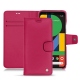 Housse cuir Google Pixel 5 - Rose fluo