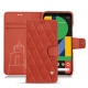 Google Pixel 5 leather case - Arange clouquié - Couture