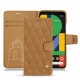 Google Pixel 5 leather case - Castan esparciate - Couture
