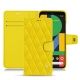 Funda de piel Google Pixel 5 - Jaune fluo - Couture