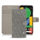 Housse cuir Google Pixel 5 - Acier vintage - Couture