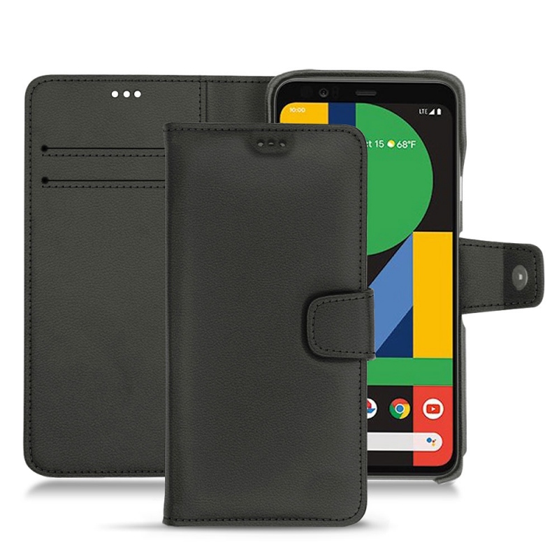 Custodia in pelle Google Pixel 5 - Noir PU